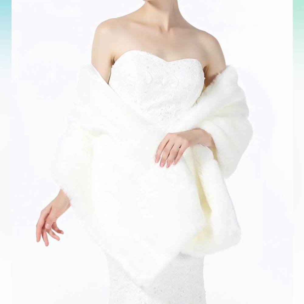 Faux Fur Shawl Wrap